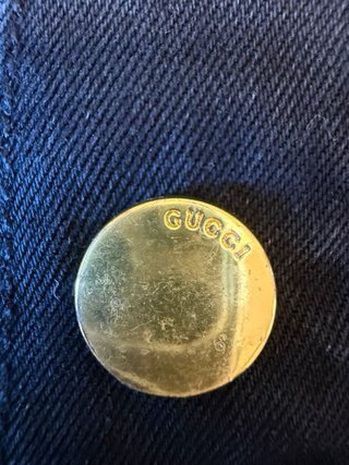 Camisa Gucci Negra con Detalles Verdes