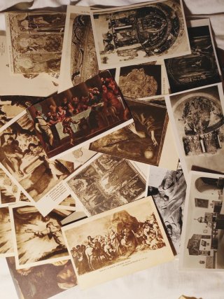 Postales antiguas Barcelona 1910-40 arte sacro
