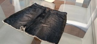Falda vaquera Stradivarius azul/gris