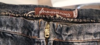 Falda vaquera Stradivarius azul/gris