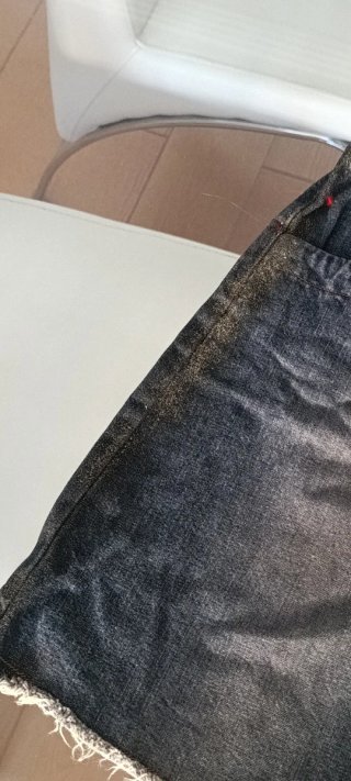 Falda vaquera Stradivarius azul/gris