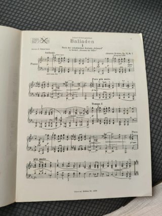 Brahms Balladen Op. 10 Piano Solo