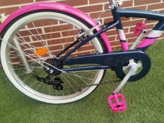 Bicicleta B'Twin Original 5 Azul/Rosa