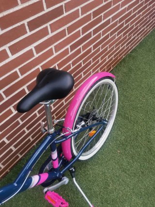 Bicicleta B'Twin Original 5 Azul/Rosa
