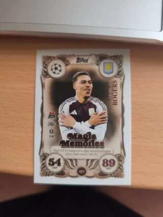Carta Topps Match Attax Magic Memories Morgan Roge