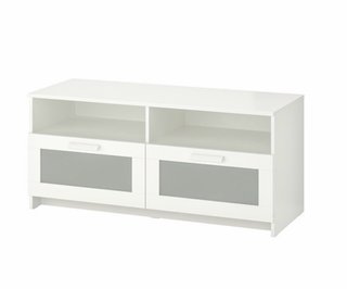 Mueble TV Ikea Blanco Cristal