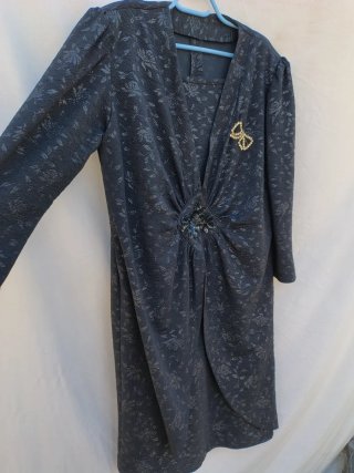 Vestido Vintage Estilo Clásico Talla Estimada 3XL