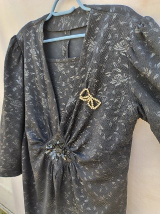 Vestido Vintage Estilo Clásico Talla Estimada 3XL