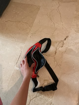 Bolso Riñonera Rojo Brillante