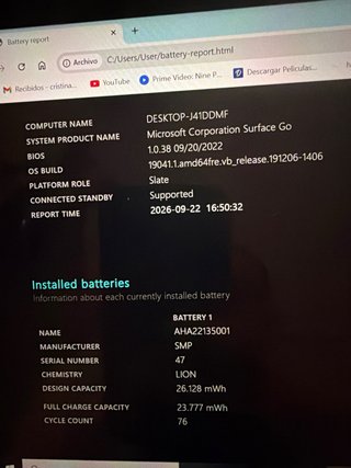 Microsoft Surface Go 8GB RAM 128GB SSD