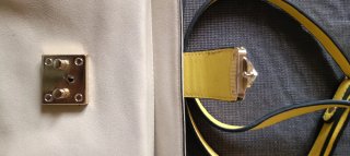 Bolso Pepemoll blanco y amarillo
