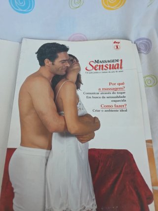 Lote de 8 revistas Massagem Sensual – em português