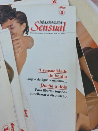 Lote de 8 revistas Massagem Sensual – em português