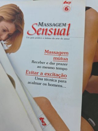 Lote de 8 revistas Massagem Sensual – em português