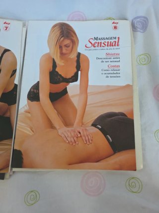 Lote de 8 revistas Massagem Sensual – em português