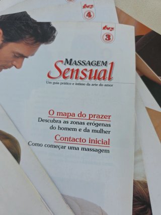 Lote de 8 revistas Massagem Sensual – em português