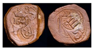 Triple ReSello Felipe IV 1623 VIII Maravedis. RARO