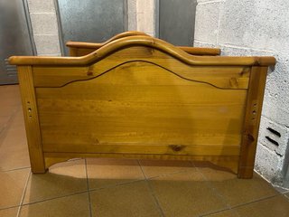 Cama 90cm Metal y Madera