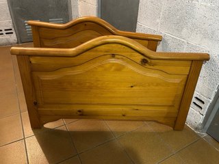 Cama 90cm Metal y Madera