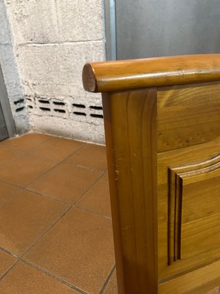 Cama 90cm Metal y Madera