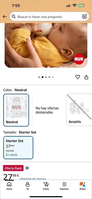 NUK Starter Set Biberones Neutral