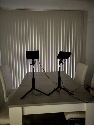 Kit 2 Focos LED Video 5600K con Trípodes USB