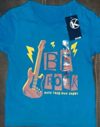 Camiseta niño KIABI Rock Guitar Talla 3