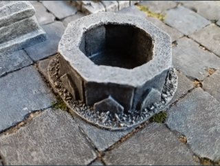 Pozo estilo enanos pintado para rol y juegos