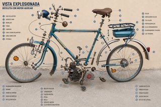 Bicicleta SEMAR Garelli Mosquito 38-B Años 50