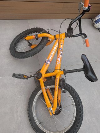 Bicicleta infantil 16 naranja