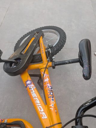 Bicicleta infantil 16 naranja
