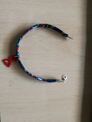 Pulsera Manchega con Charm Rojo