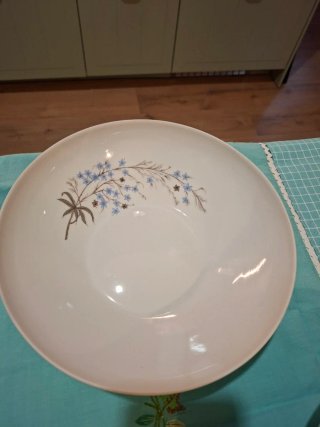 Vajilla antigua de porcelana floral