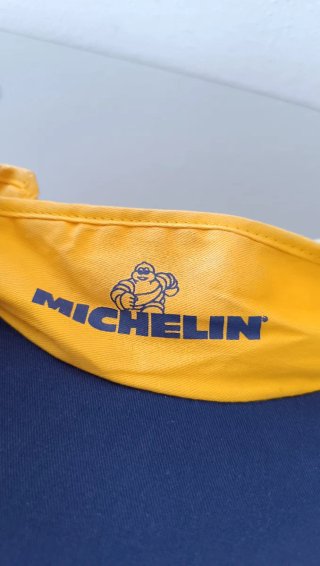 Gorra Visera Michelin Amarilla y Azul