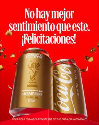 Lata Coca-Cola España Campeones del Mundo