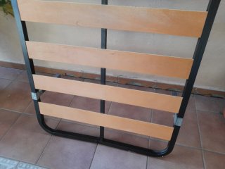 Somier metálico con lamas de madera 90 x 180