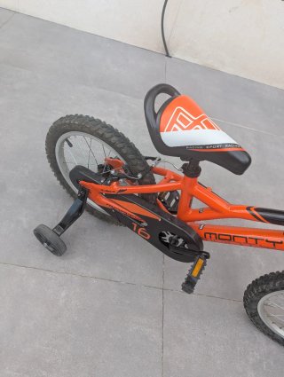 Bicicleta Infantil Monty 16 Naranja