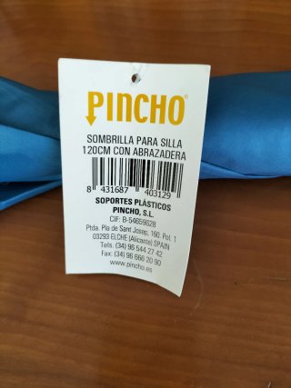 Sombrilla para hamaca o silla de terraza.
