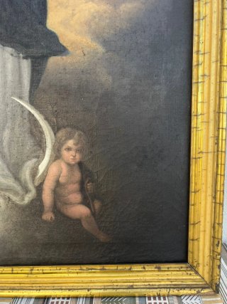 Antiguo óleo Inmaculada Concepción