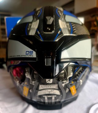 Casco Shark Spartan GT Carbon Urikan Azul talla XS
