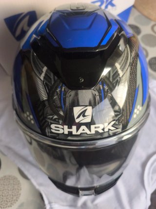Casco Shark Spartan GT Carbon Urikan Azul talla XS