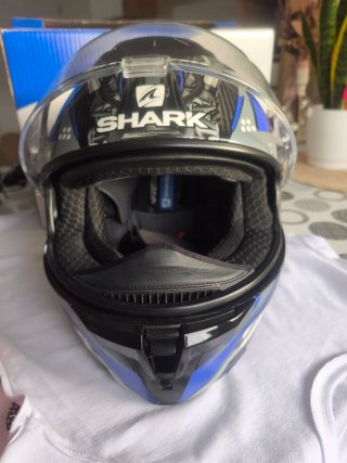 Casco Shark Spartan GT Carbon Urikan Azul talla XS