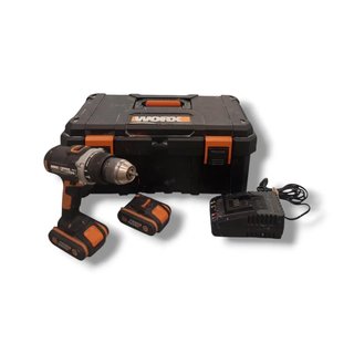 TALADRO PERCUTOR WORX WX372 + 2 BATERIAS + CARGADOR + MALETIN