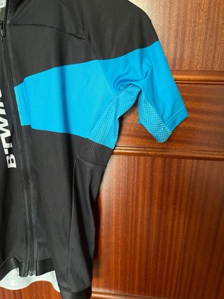 Maillot Ciclismo Btwin Negro y Azul