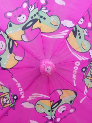 Paraguas infantil rosa con dibujos