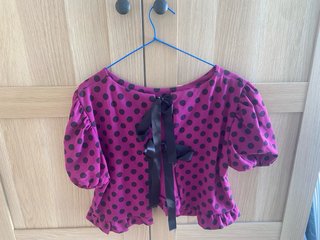 Conjunto falda y top lunares