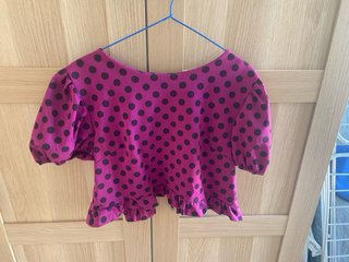 Conjunto falda y top lunares