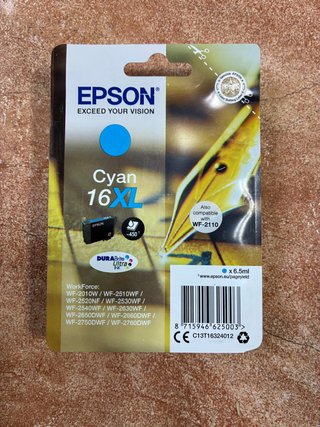 Cartuchos Tinta Epson 16XL Negro, Magenta y azul