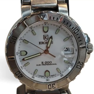 RELOJ KRONOS K200 SUB PROFESIONAL ESFERA BLANCA