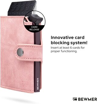 Cartera Minimalista BEWMER RFID Rosa